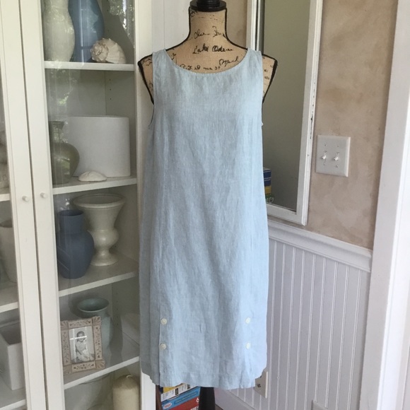 J. Jill Dresses & Skirts - J. JILL  Love Linen Buttoned Shift Dress w Pockets